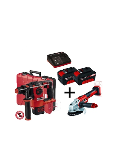 Einhell AXXİO 18 V 2.6 Ah Akülü Taşlama + Einhell Herocco 18 V 4.0 Ah Akülü Kırıcı