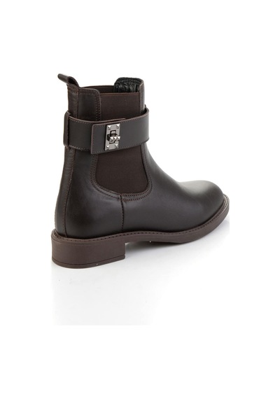 Bambi Kahve Hakiki Deri Kadın Bot & Bootie K02724259003 Kahve