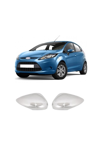 Ford Fiesta Uyumlu 2009-2017 Krom Ayna Kapağı 2 Parça Paslanmaz  Çelik