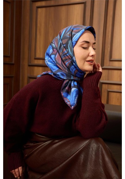 Silk Home Twill İpek Eşarp 11493-05 Koyu Lacivert