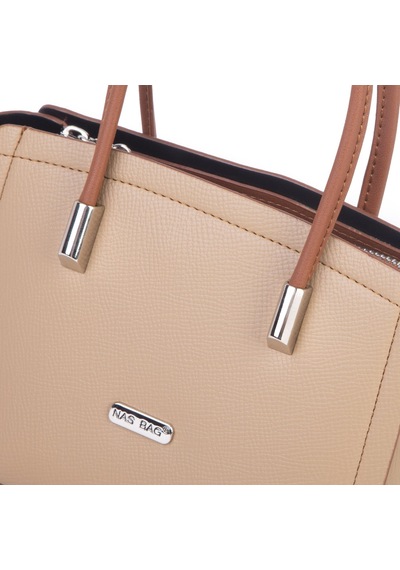 Nas Bag Kadın Mini El Ve Çapraz Çanta Kum Taba Kum Rengi - Taba