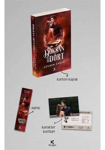Doksan Artı Dört 1 Karton Kapak / Gülben Sakar
