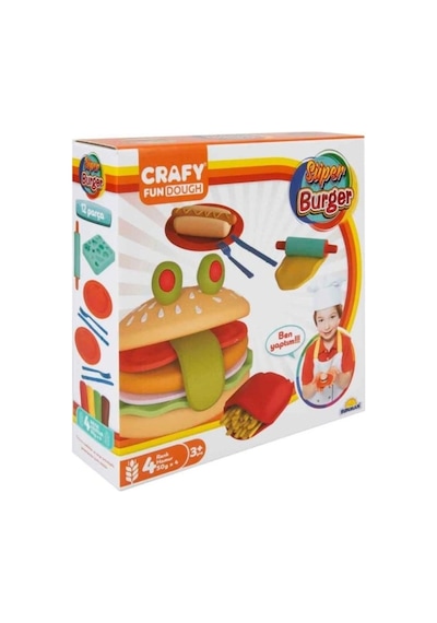 Mey İthalat Hamur Seti Kçk Süper Burger Fast Food 4x50