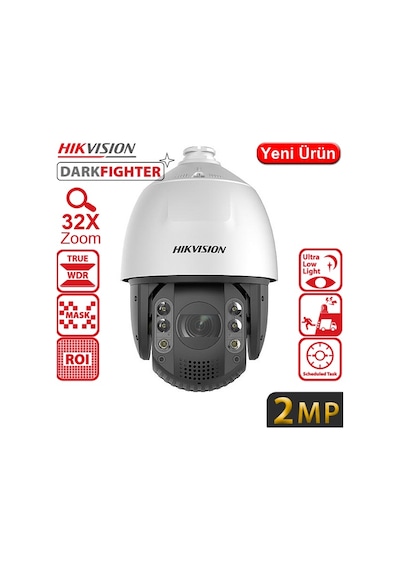 Hıkvısıon Ds-2de7a232ıw-aeb T5 2mp 32x Dark Fighter Ir Ptz Speed Dome Ip Kamera 200mt
