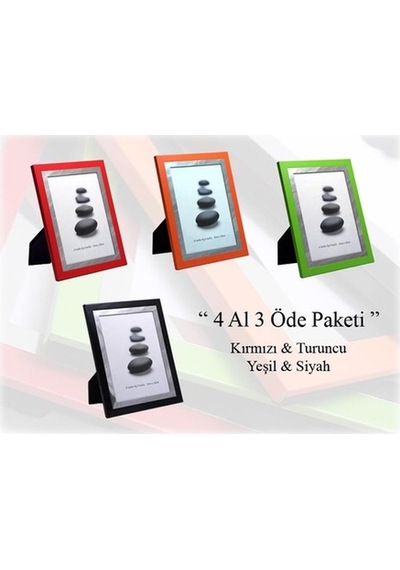 Renkli Metal Fotoğraf Çerçevesi ""4 Al 3 Öde Paketi"