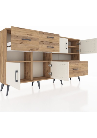 Arges Konsol 5 Raflı 4 Çekmeceli 4 Kapaklı 176x30x99 Çam-aytaşı/çam Aytası/atlas Çam - Atlas Çam Arges Konsol 5 Raflı 4 Çekmeceli 4 Kapaklı 176x30x99 Çam-aytaşı/çam Aytası/atlas Çam - Atlas Çam