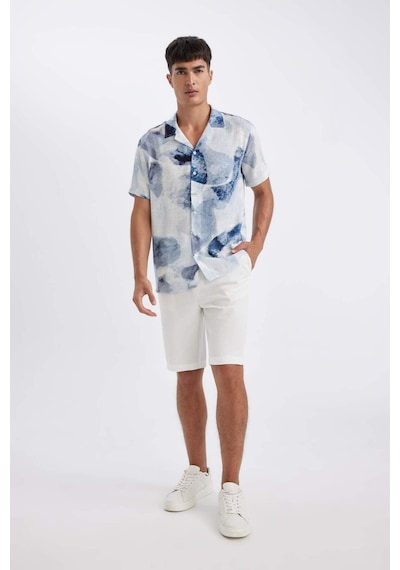 DeFacto Modern Fit Yazlık Polo Yaka Kısa Kollu Gömlek C4118AX24SMBE748 DeFacto Modern Fit Yazlık Polo Yaka Kısa Kollu Gömlek C4118AX24SMBE748
