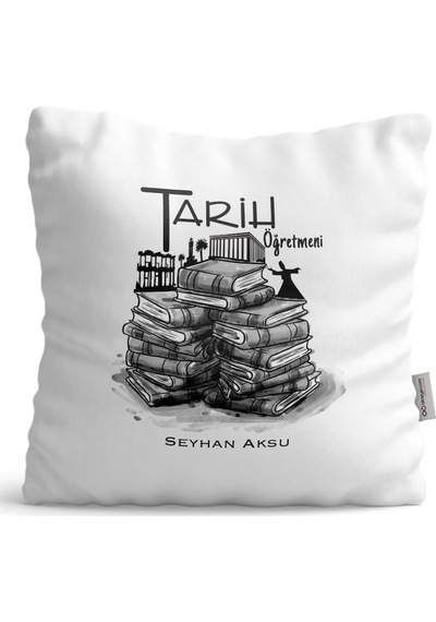Kişiye Özel Tarih Öğretmeni Saten Yastık - 1
