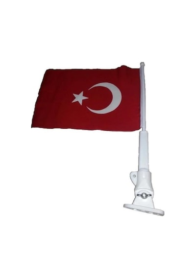 Plastik Bayrak Direği Bayrak Dahil 40cm