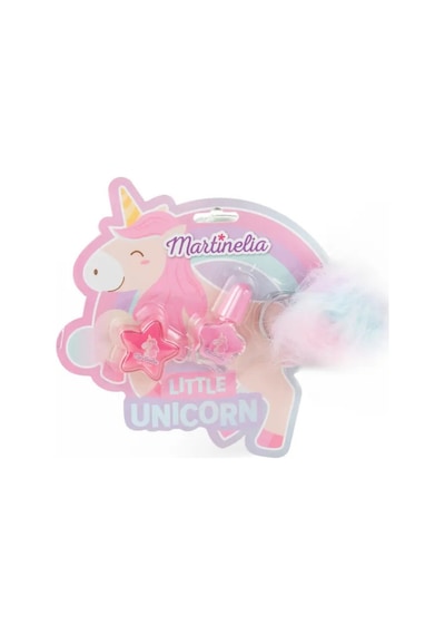 Pembe Unicorn Temalı Makyaj Ve Anahtarlık Seti Pembe