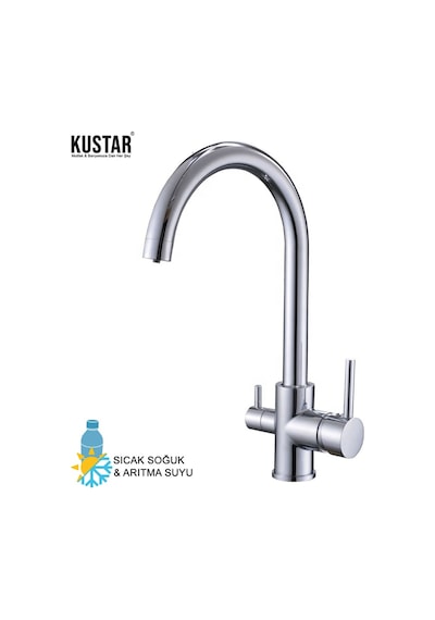 Kuğu Model Arıtma Çıkışlı Mutfak Eviye Bataryası