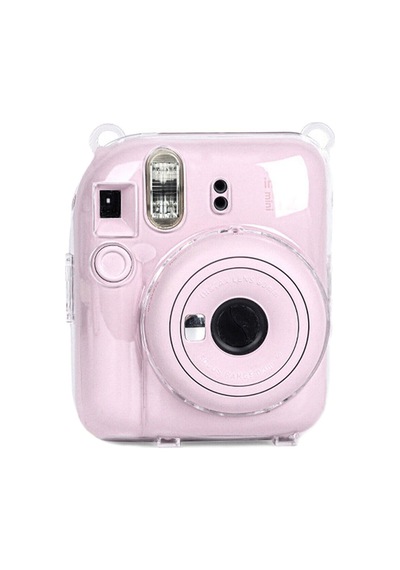 Fujifilm Instax Mini 12 Fotoğraf Makinesi + 10'lu Film + Şeffaf Kılıf Pembe