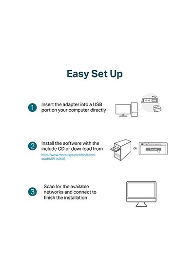Mw150us, N150 Wireless Nano Usb Adaptör