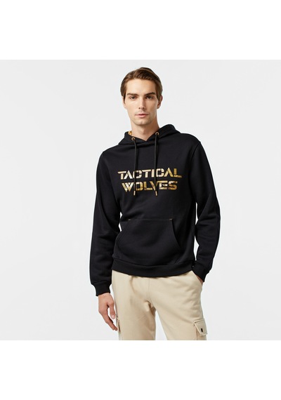 Tactıcalwolves Tactical Wolves Classic Erkek Siyah Hoodie