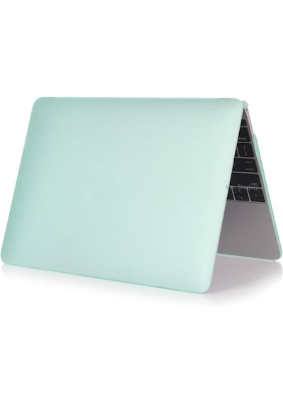 Apple MacBook Air 13.6 İnç A2681 Uyumlu M2 - A3113 M3 A3240 M4 Çip Kılıf Hardcase Su Yeşil Su Yeşilli