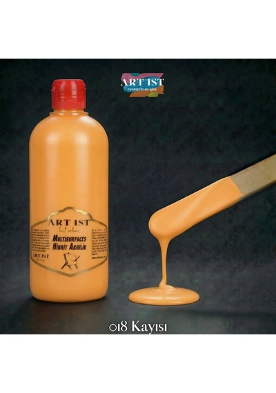 Multisurfaces Hibrit Akrilik Boyalar - 018 Kayısı Ahşap, Taş Tozu, Hobi, Dıy