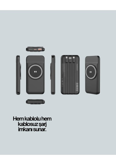 Astraltech Kablosuz Şarjlı 10000mah Kompakt Powerbank Çok Renkli