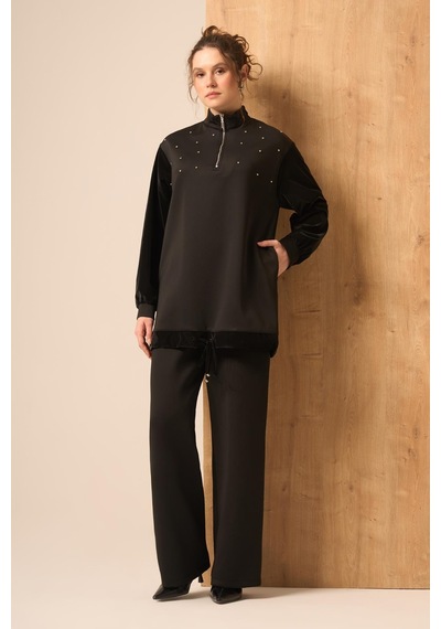 Ftz Women Kadın Scuba Spandex Takım Siyah 31257 Siyah