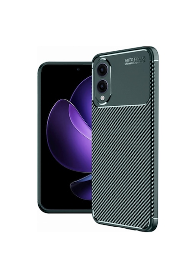 Coverzone Galaxy S25 Edge İle Uyumlu Silikon Kılıf Kamera Korumalı Karbon Tpu Brimstone Ultra Slim Fit Delux Haki