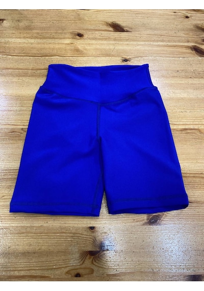 Lismina Saks Mavi Midi Boy Şort Tayt 39 Cm. Saks Mavisi