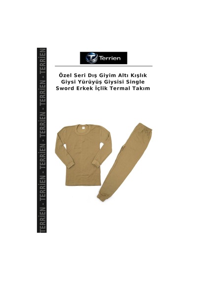 Terrien Özel Seri Dış Giyim Altı Kışlık Giysi Yürüyüş Giysisi Single Sword Erkek İçlik Termal Takım Çok Renkli