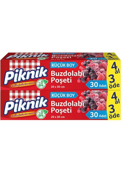 Piknik Buzdolabı Poşeti 4al3öde 30'lu
