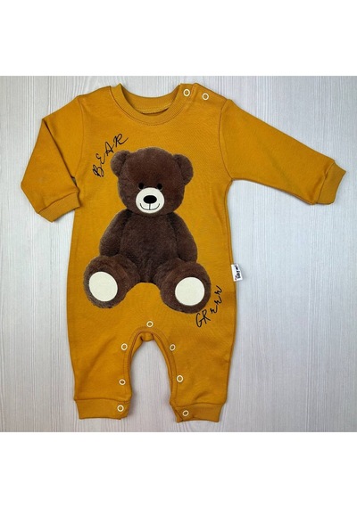 Penye " Bear " Bebek Tulumu Sarı