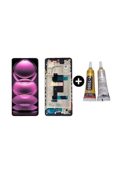 Xiaomi Redmi Note 12 Pro 5g Uyumlu Çıtalı Lcd Ekran Dokunmatik + B7000