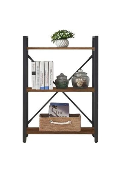 Rafburada Rafburada® 3 Katlı Kitaplık, Dekoratif Kitaplık, Ahşap Kitaplık.