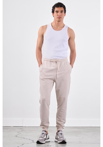 Dufy Bej Erkek Eşofman Altı - Regular Fit Bej