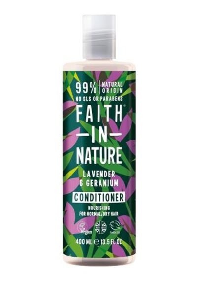 Faith in Nature %99 Doğal Lavanta & Sardunya Normal & Kuruya Dönük Saçlar İçin Saç Bakım Kremi 400 ML