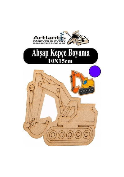 Ahşap Boyama Araçlar 1 Adet 10x15cm Taşıtlar Boyama Figürü Etkinlik Çoçuk Gelişim Motor Beceri Kreş Anasınıfı Mor