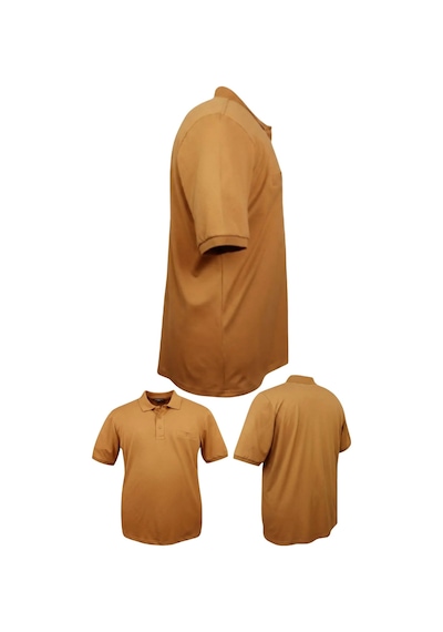 Erkek Büyük Beden 115 - 175 Kilo Arası Uygun Bedenli Likralı Pike Polo Yaka Cepli Tişört Safran Erkek Büyük Beden 115 - 175 Kilo Arası Uygun Bedenli Likralı Pike Polo Yaka Cepli Tişört Safran
