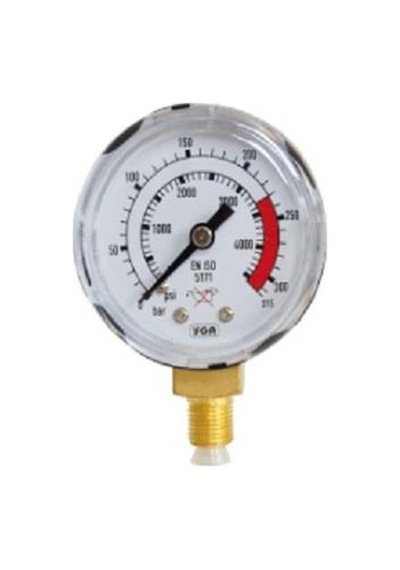 63mm 0-315 Bar Oksijen Giriş Saati 51315 Yıldız