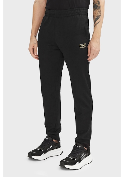 Ea7 Logolu Regular Fit Fermuarlı Kapüşonlu Erkek Eşofman Takımı Eşofman Takımı 8npv62 Pjvrz 0208 Siyah