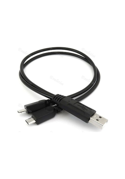 Micro Usb Y Kablo Data Power Çevirici 4378 Dönüştürücü Adaptör 2
