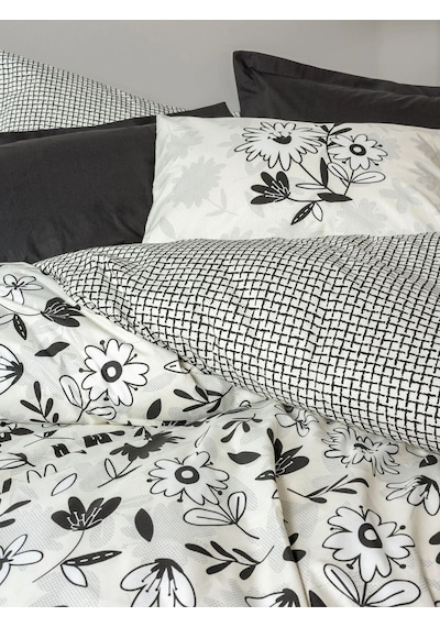 Ranforce Nevresim Cotton Box Balance Ranforce Çift Kişilik Konforlu Mevsimlik Nevresim Takımı Beyaz