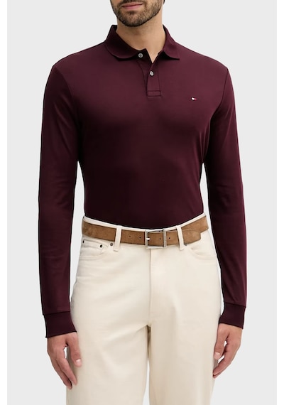 Tommy Hilfiger Erkek Polo Yaka T Shirt Mw0mw37317 Vlp Bordo Bordo