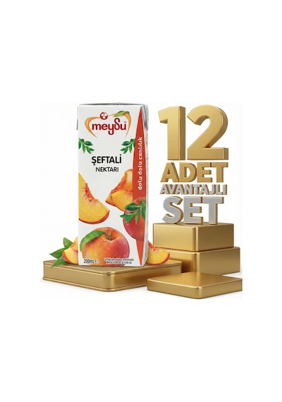 Meysu Nektar Şeftali 12x200 Ml