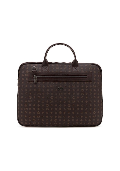 Bilik Deri Monogram Kahve Unisex Laptop & Evrak Çantası Rh09 Busi 001