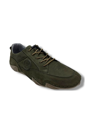 Sayar 362-26 Hakiki Nubuk Deri Comfort Casual Erkek Ayakkabı Haki