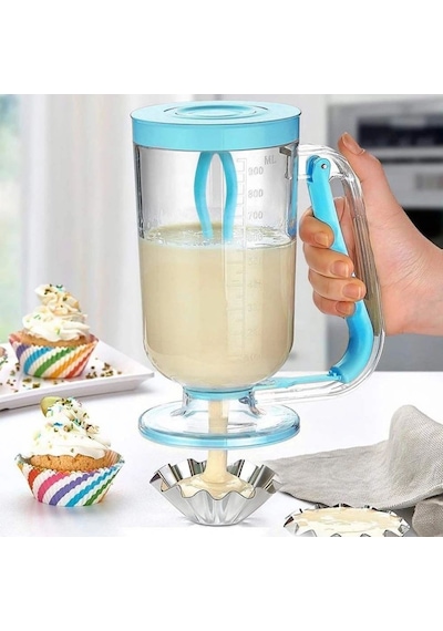 Pancake Machine Mikser Krep Makinesi Hamur Dağıtıcı Mekanizmalı
