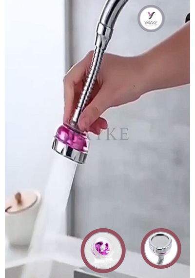 Yayke Pervaneli Flex Su Tasarruflu Mutfak Lavabo Musluk Başlığı