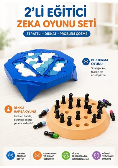 2'li Oyun Seti Buz Krallığı Ve Smart Chess Oyunu