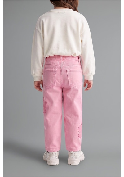 Defacto Çiçek Aplike Detaylı Wide Leg Jean Pantolon Kız Bebek I2164a526aupn253 Pembe-pn253 Defacto Çiçek Aplike Detaylı Wide Leg Jean Pantolon Kız Bebek I2164a526aupn253 Pembe-pn253