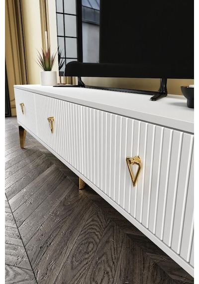 150 CM ZEUGMA MDF MEBRAN KAPAK BEYAZ GOLD 150 CM ZEUGMA MDF MEBRAN KAPAK BEYAZ GOLD