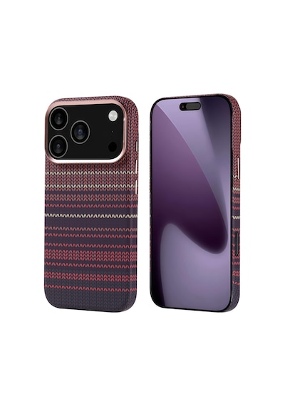 Zore İphone 17 Pro Kılıf M-safe Şarj Özellikli Karbon Fiber Görünümlü Ogaa Nekst Kapak - Lacivert