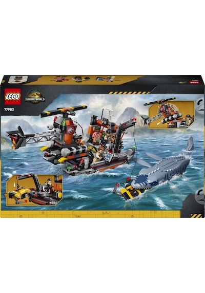 LEGO® Jurassic World Mosasaurus Dinozor Tekne Saldırısı 779837 - 7 Yaş Üzeri için Minifigür İçeren Oyuncak Yapım Seti (703 Parça)