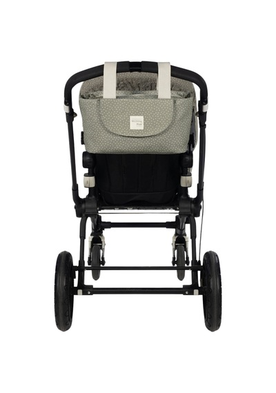 Walking Mum Poppy Bebek Arabası Puantiyeli Organizer Çanta Moss Yeşil