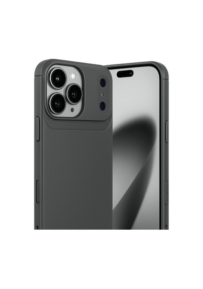 Apple iPhone  Uyumlu,  17 Pro Auto Focus Karbon Kapak - Gri